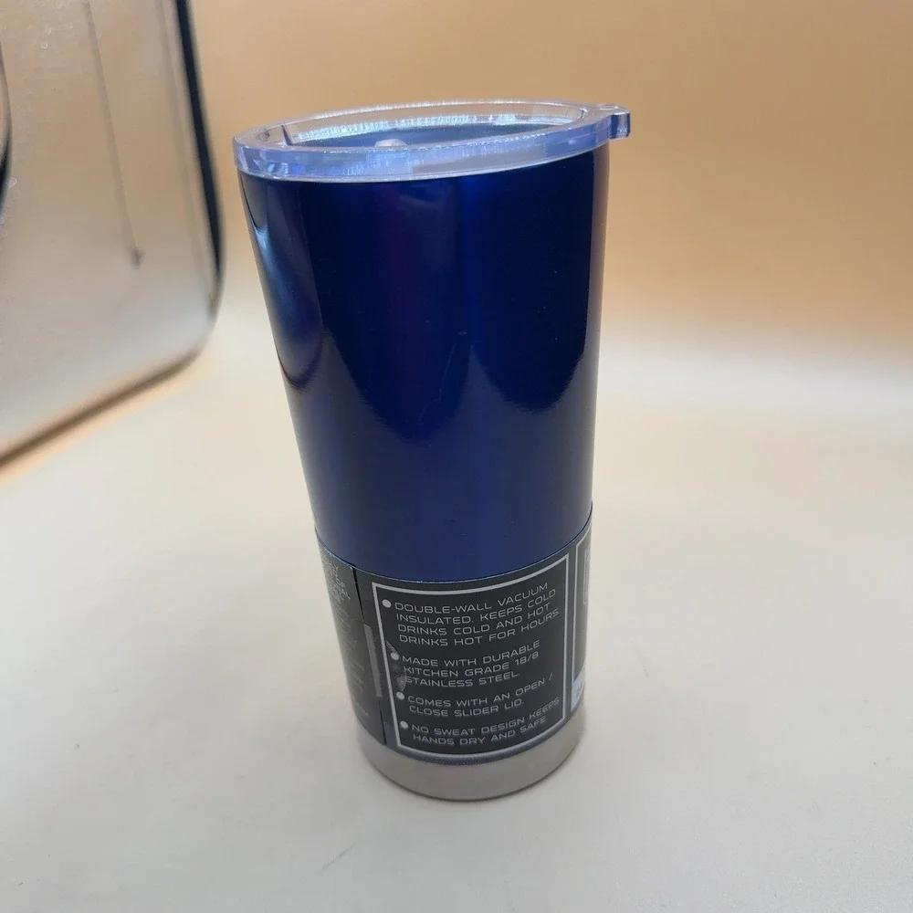 NFL Super Bowl LIII 20oz Tumbler Vacuum Insulated Blue